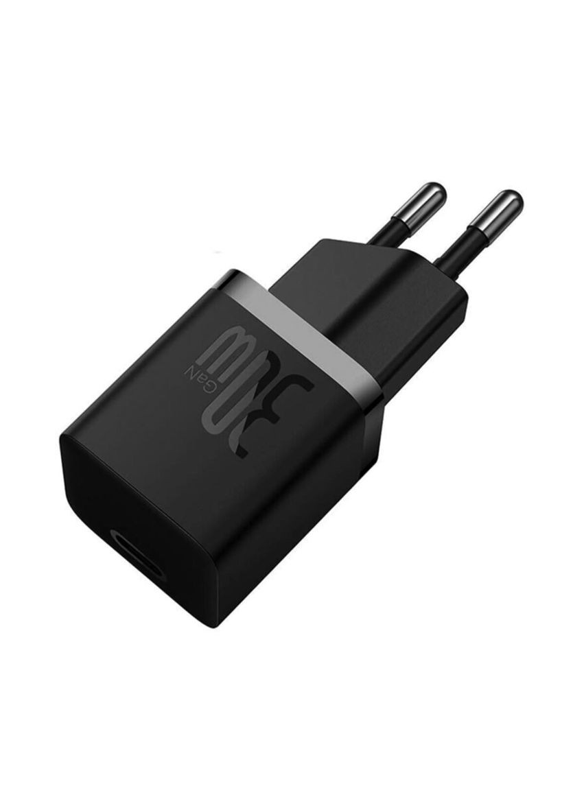 Мережевий зарядний пристрій 30W EU Black Baseus GaN5 Fast Charger(mini) 1C (340278331)