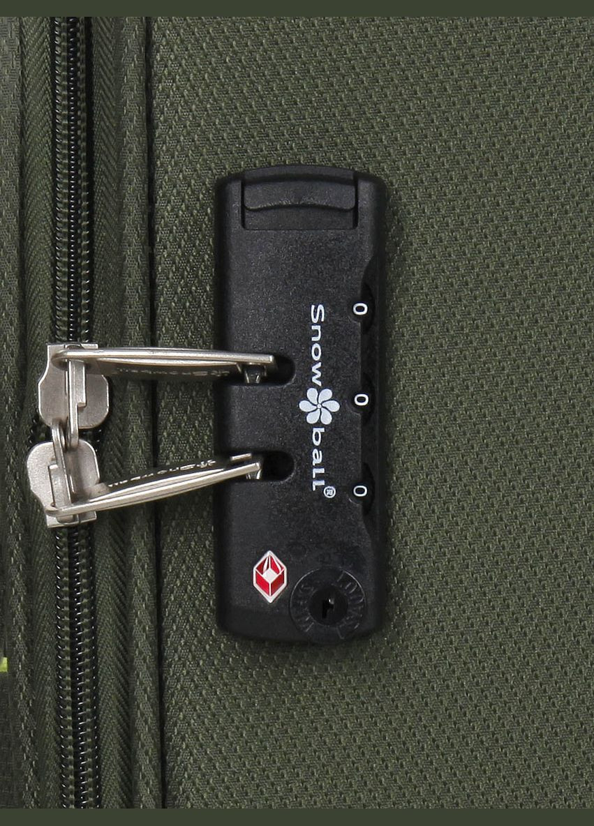 Чемодан маленький S тканевый 22204 58×36×22см 35+9см Хаки Snowball (297642922)