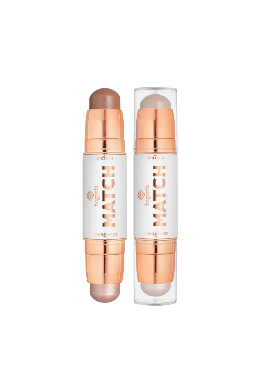 Хайлайтер и контур Match Stick Highlighter & Contour (BG656), 001 Светло-бежевый Коричневый Bogenia (360714608)