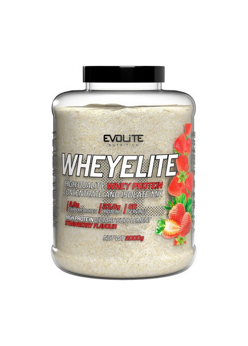 Протеин Whey Elite, 2 кг Клубника Evolite Nutrition (294928089)