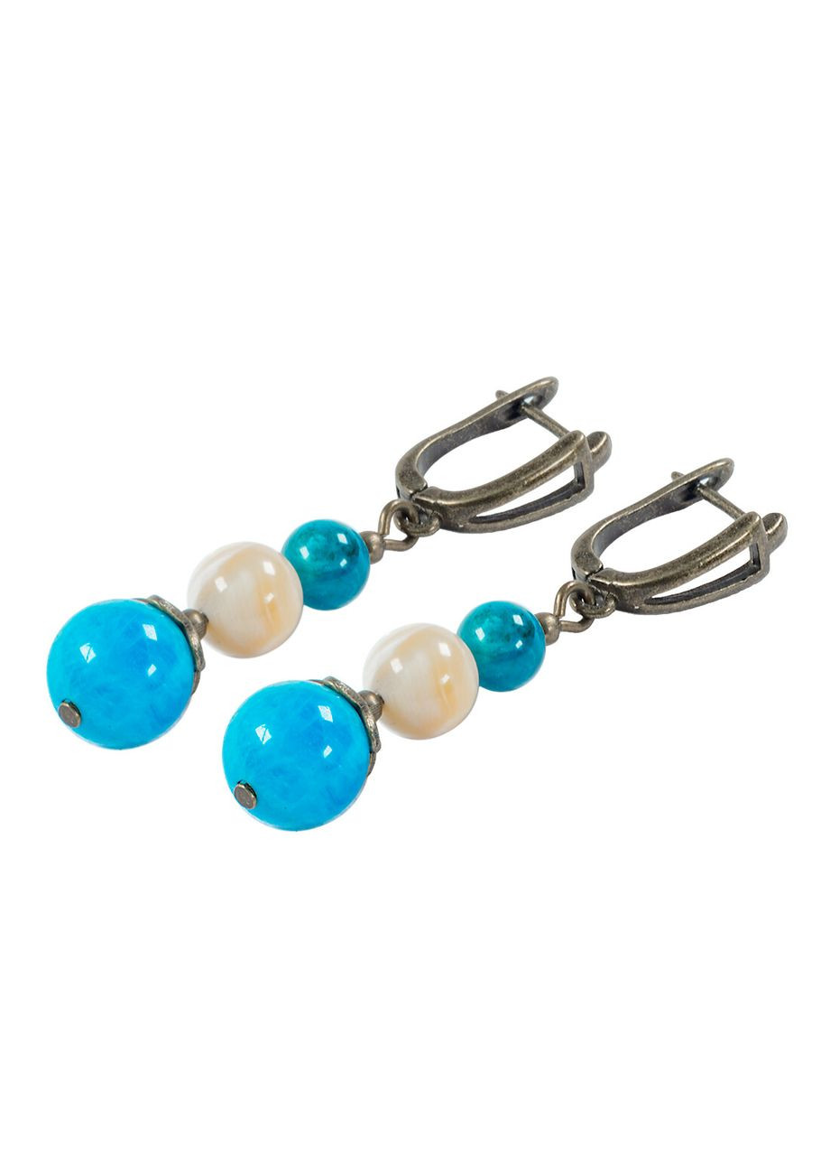 Серьги "Нрав" Апатит, Перламутр Fursa fashion (369127925)