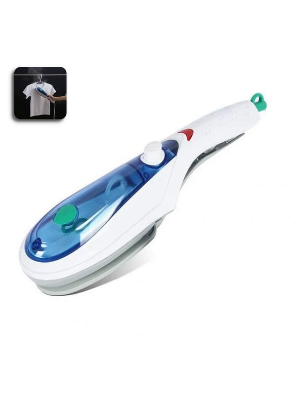 Портативний універсальний ручний відпарювач щітка для одягу та дому Steam Brush Білий No Brand (354226825)