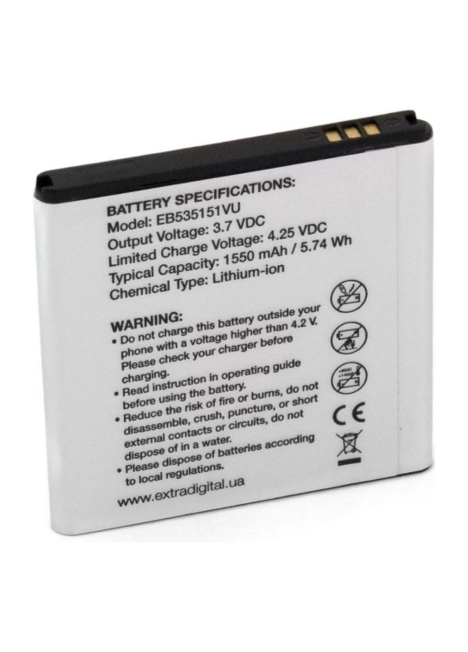 Акумулятор, батарея для Samsung GT-i9070 Galaxy S Advance (1550 mAh) | EXTRADIGITAL (392733662)