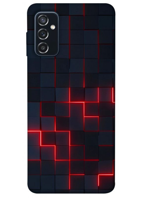 Чохол з принтом для Samsung Galaxy M52 / для самсунг галаксі М52 Кібер сітка No Brand (338615105)