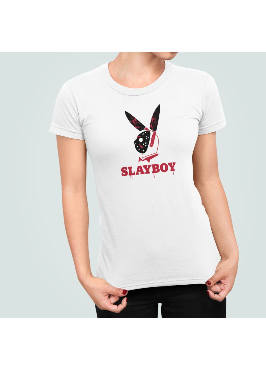 Женская футболка с принтом Jason Voorhees Slayboy Хэллоуин Stedman - (365254188)