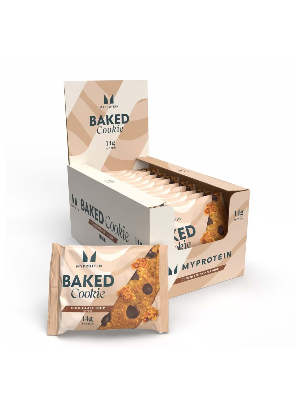 Печиво для веганів Baked Cookie 12x75g з шоколадом 13г білка Myprotein (367956044)