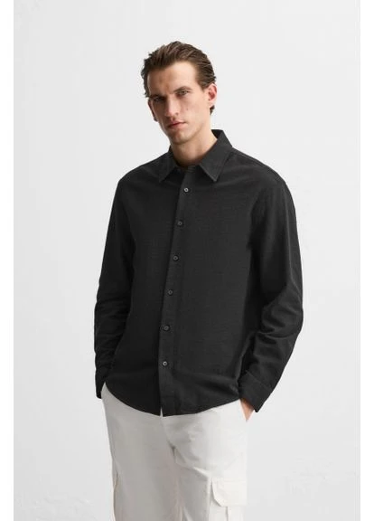 Сорочка структурна 7545 340 Black Zara (381196533)