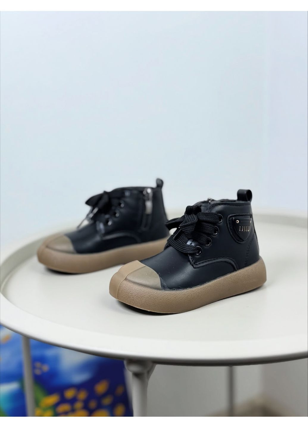 Черевики осінні дитячі чорні 1647 No Brand (367581232)