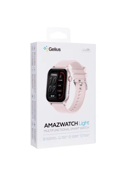 Смарт-годинник (2099901012739) Gelius GP-SW015 Amazwatch Light Pink (401521584)