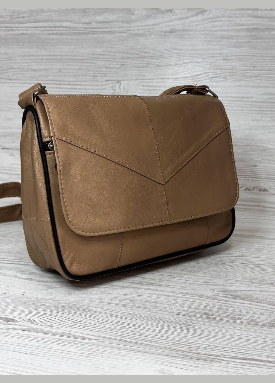 Женская сумочка коричневая натуральная кожа 104060 No Brand (326738351)