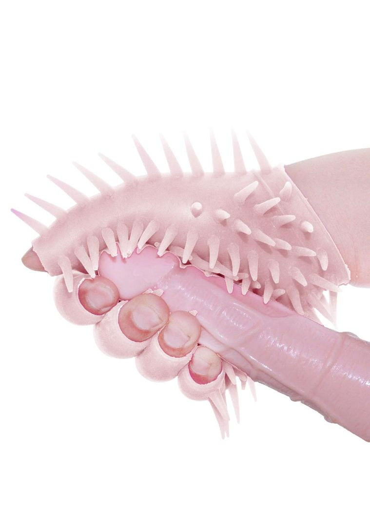 Рукавички з м'якими шипами для мастурбації еротичного масажу тілесного кольору. China (317747695)