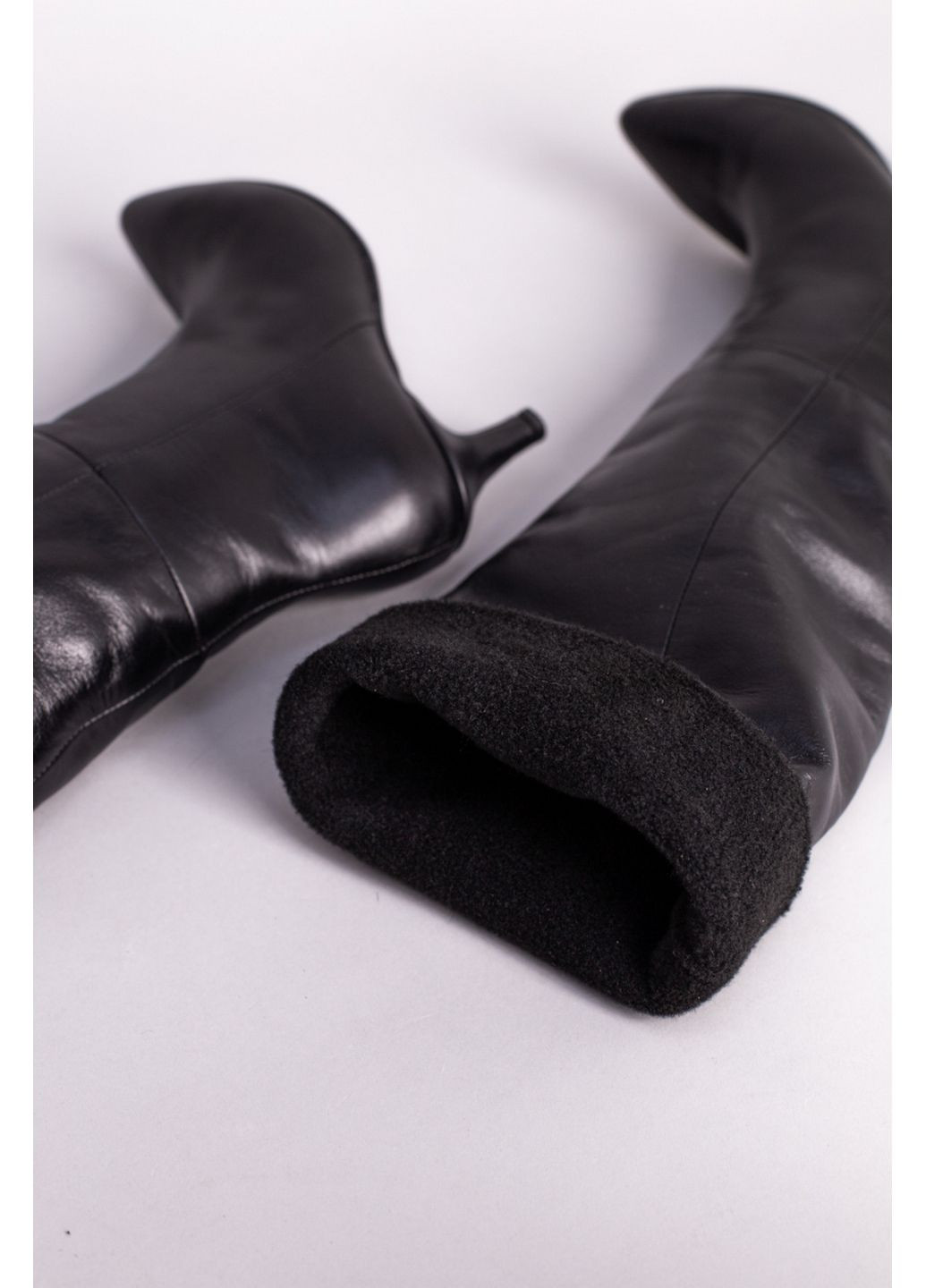 Жіночі шкіряні чоботи-труби (8502д) VZUTIK (289456717)