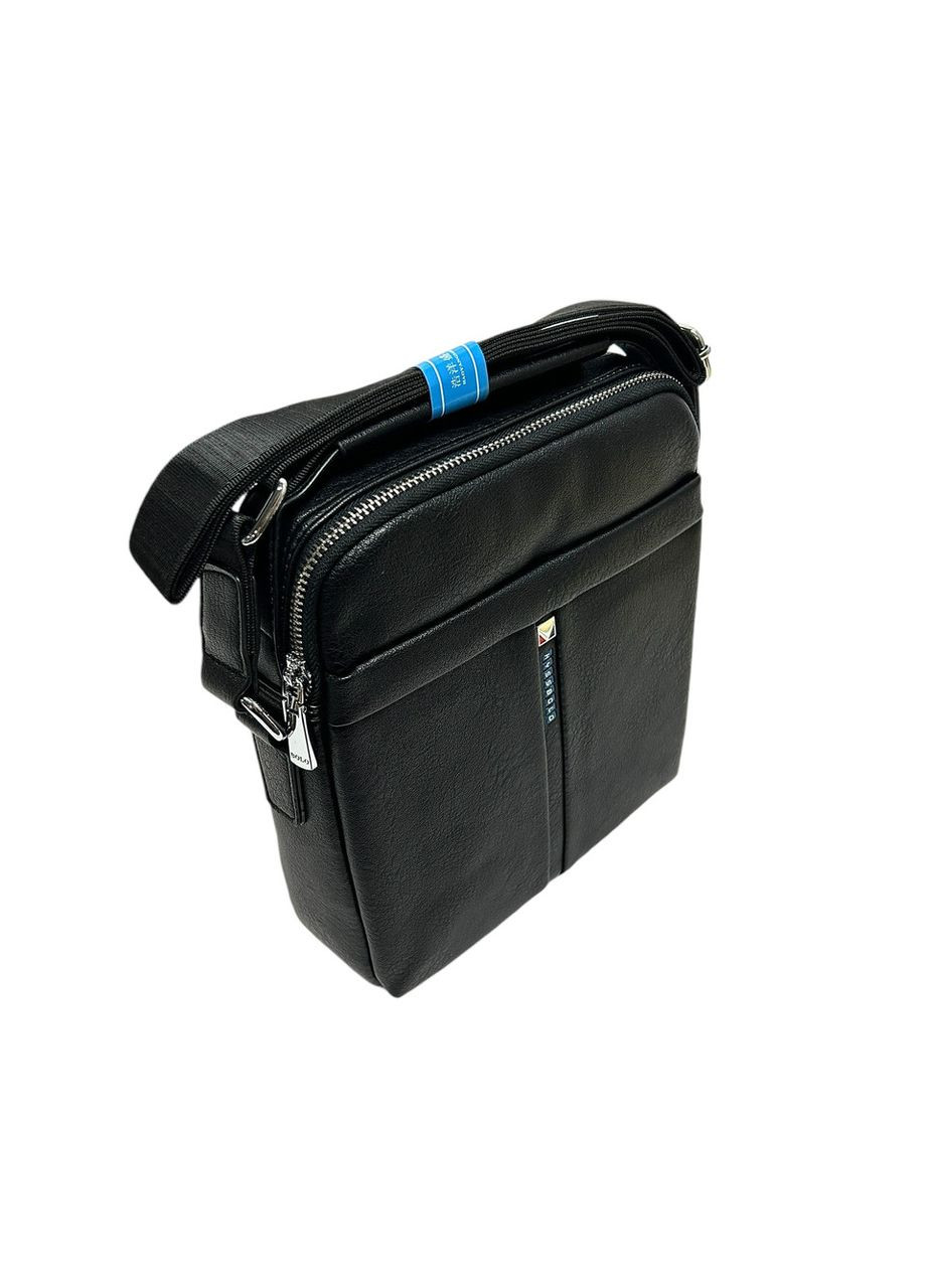 Чоловіча сумка з еко-шкіри Hyss Bolo 1231-2 чорна 24 х 20 х 5,5 No Brand (371682534)