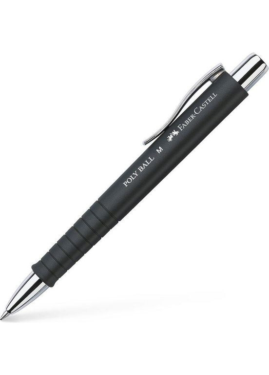 Ручка шариковая автоматическая синяя 0.7 мм, Poly Ball M, 241199 Faber-Castell (280927988)