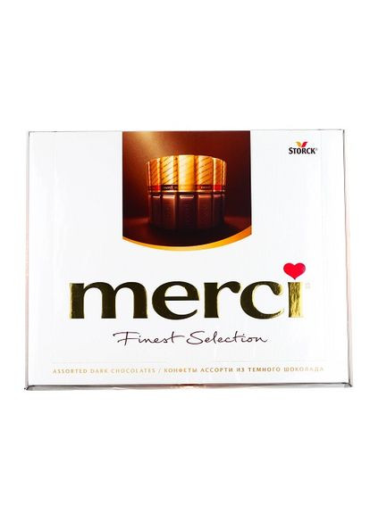 Цукерки Finest Selection асорті з темного шоколаду 250 г Merci (349811090)