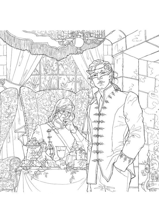 Двір шипів і троянд. Розмальовка Vivat (370077921)