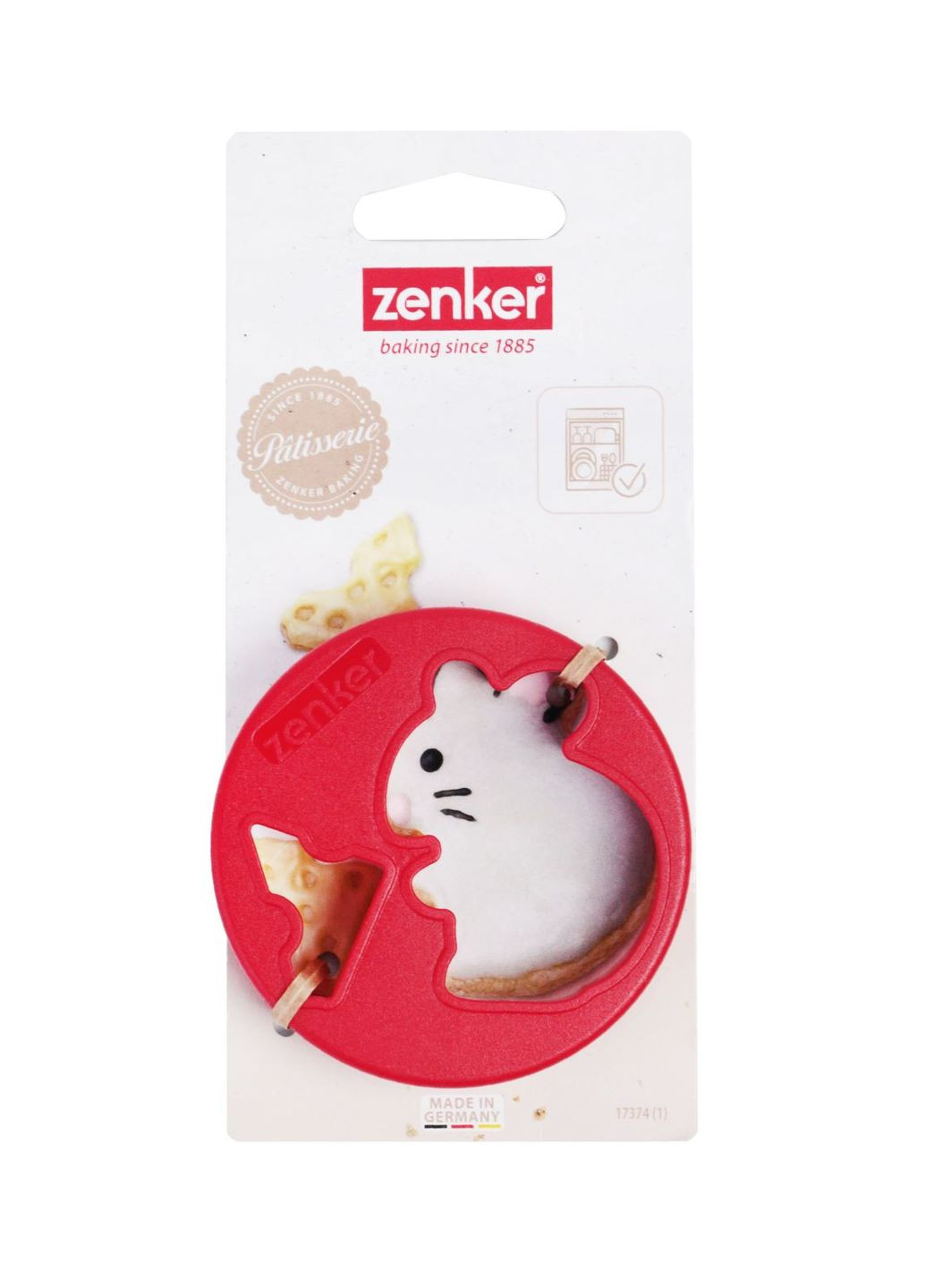 Форма для вырезания печенья Мышка с сыром красный Lidl Zenker (292722624)