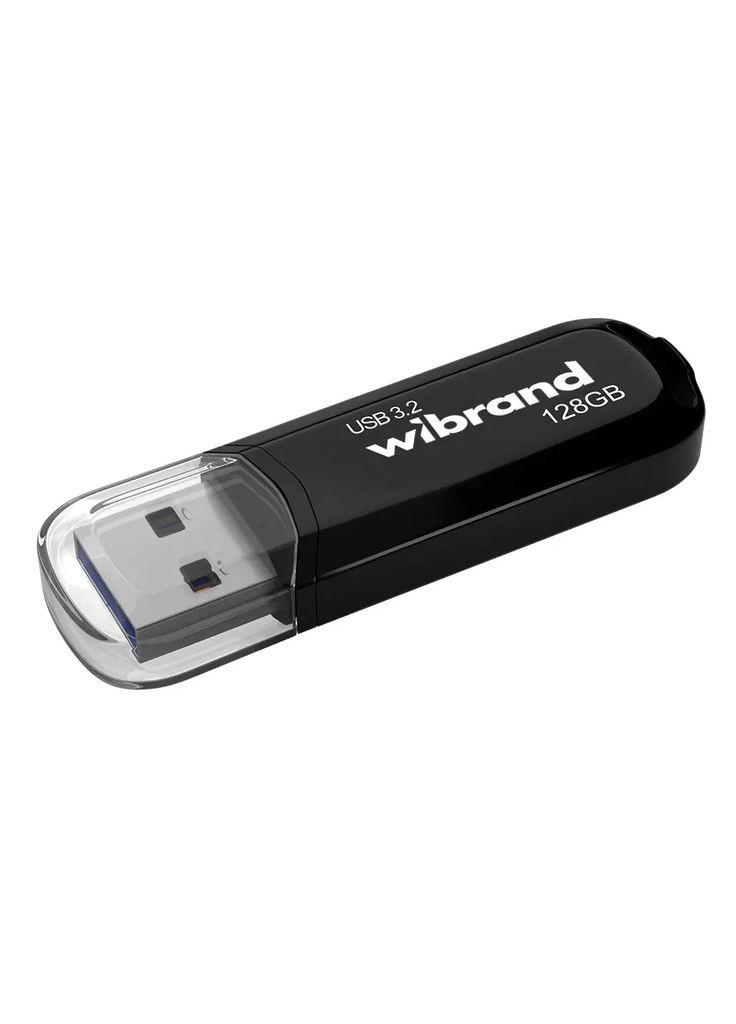 USB флэш-накопитель 128GB Marten Black USB 3.2 Gen 1 (USB 3.0) (WI3.2/MA128P10B) Wibrand (315720923)