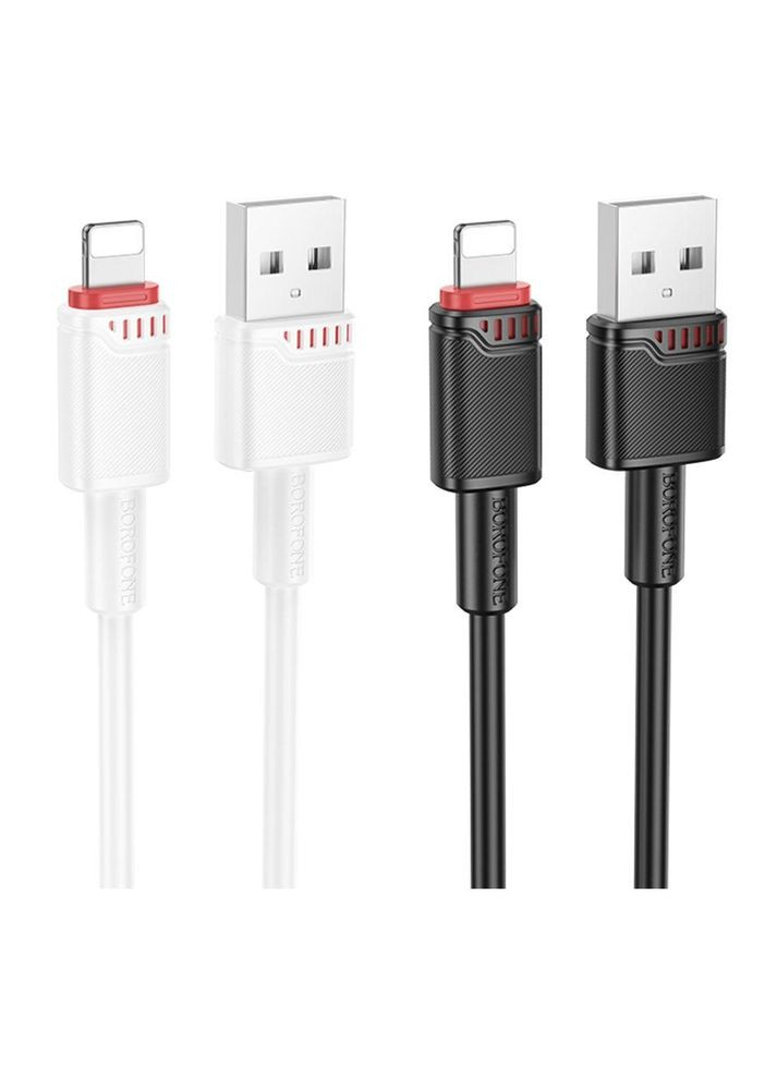 Зарядний кабель USB-Lightning для iPhone / Провід шнур юсб лайтнінг для зарядки айфона Apple пристроїв Borofone (360635979)
