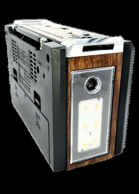 Радіо з акумулятором /2 USB/SD аналогове ліхтарик коричневий (1920775263) Golon RX-381 (326811466)