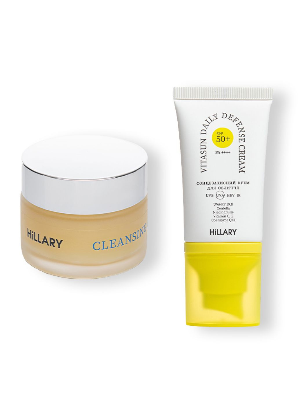 Hillary Очищающий бальзам для снятия макияжа, 50 мл. + Солнцезащитный крем для лица SPF 50+ — Крем, Украина (322895292)