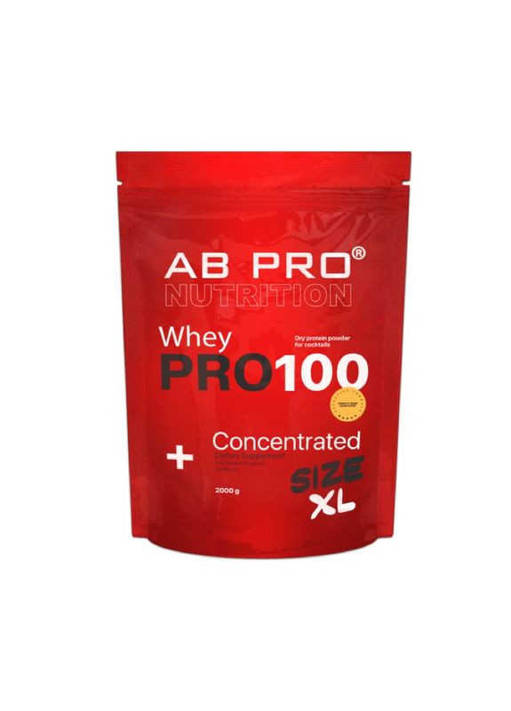Протеїн Pro 100 Whey Concentrated, 2 кг - Апельсин-манго AB PRO (346496905)