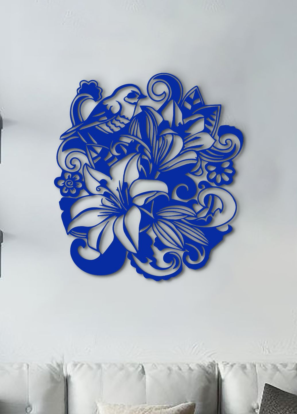Декор для комнаты, современная картина на стену "Лилия цветущая", минималистичный стиль 35х40 см Woodyard (292114134)