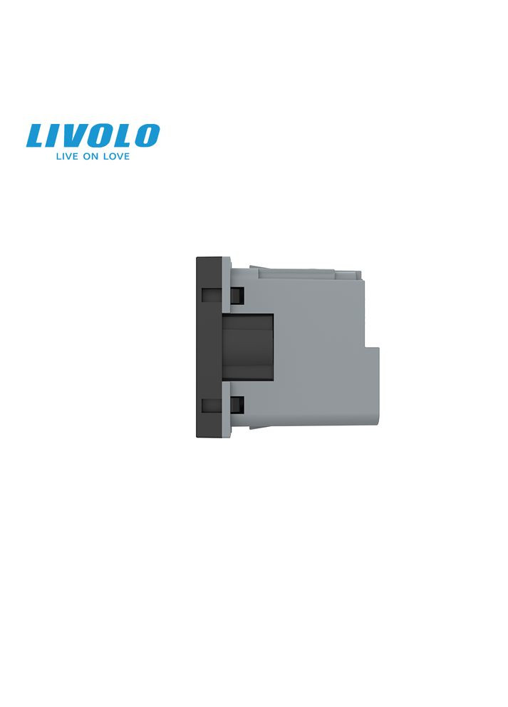 Умный механизм розетка EC с заземлением (VL-FCTC16AZ2-2BP) Livolo (370985096)