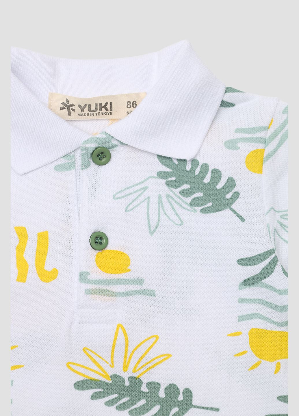 Футболка-поло з коротким рукавом для хлопчика колір білий CB-00276058 Yuki (330222669)