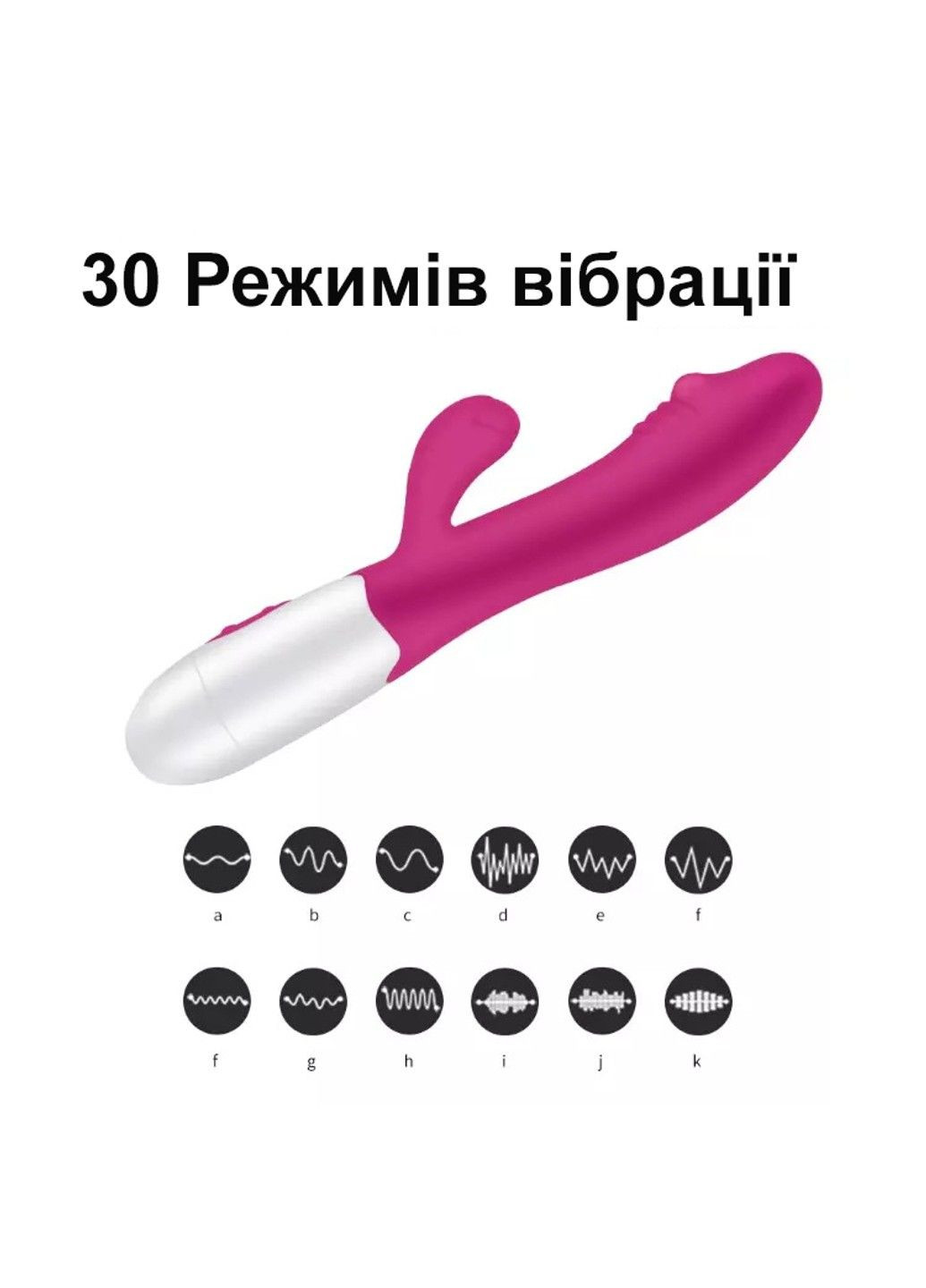 Вібратор-кролик для подвійної стимуляції (фіолетовий, USB) We Love (284278584)