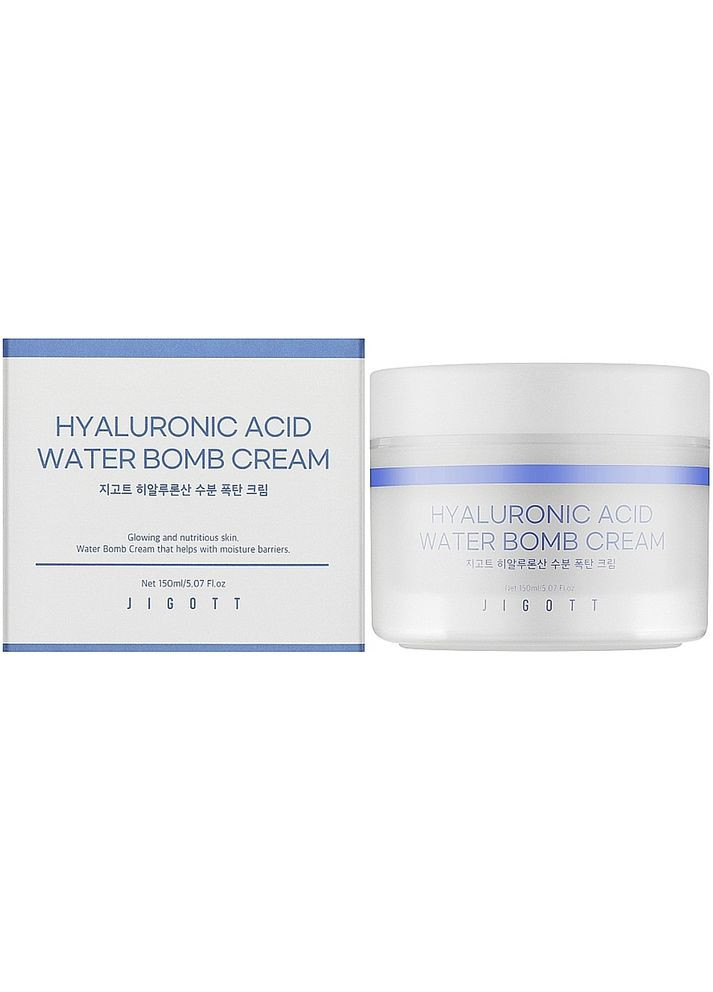 Крем для обличчя з гіалуроновою кислотою Hyaluronic Acid Water Bomb Cream 150 мл (8809541282874) Jigott (367269409)