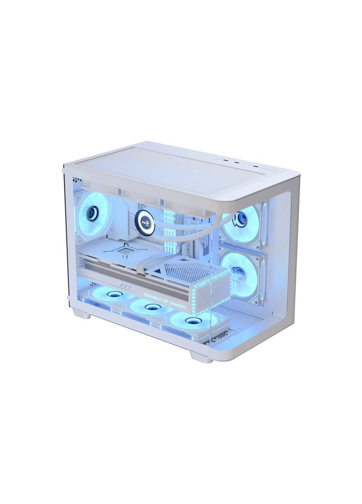 Корпус (m499358) Aerocool P300C-G-WT-v1 White (369028966)