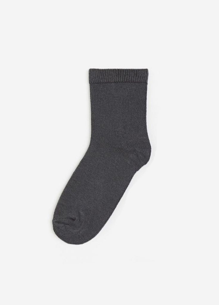 Шкарпетки середньої довжини для хлопчика 1060473-013 графітовий H&M (289354072)