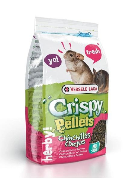 Корм для шиншилл Crispy Pellets Chinchilla гранулированная зерновая смесь 1 кг 615065 Versele-Laga (276323709)