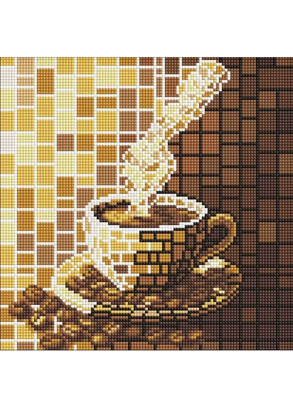 Алмазная мозаика "Витраж. Кофе" AMO8327, IDEYKA (385876623)
