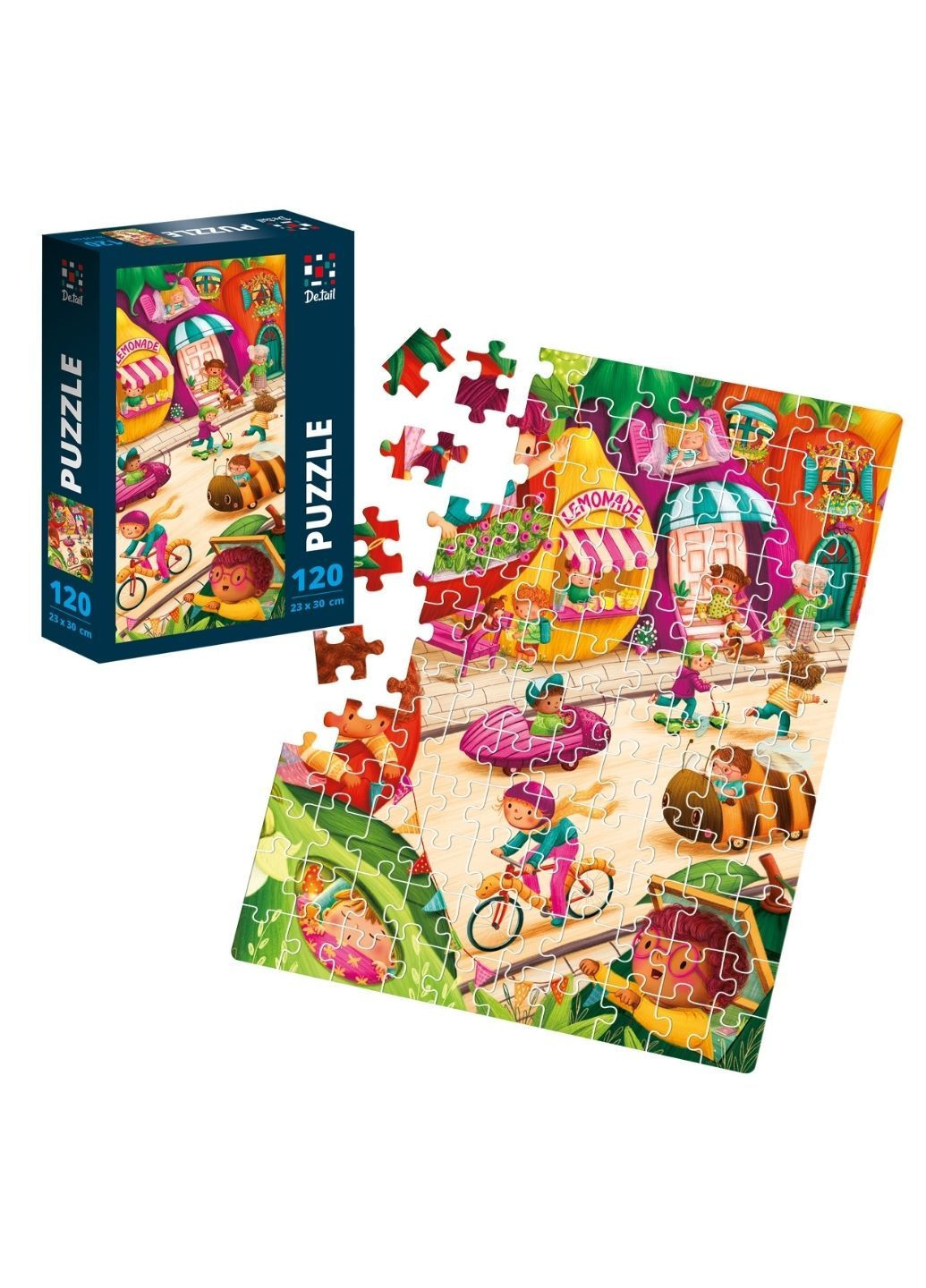 Пазли . Фруктове містечко 120 деталей DT100-24 De.tail (293971849)