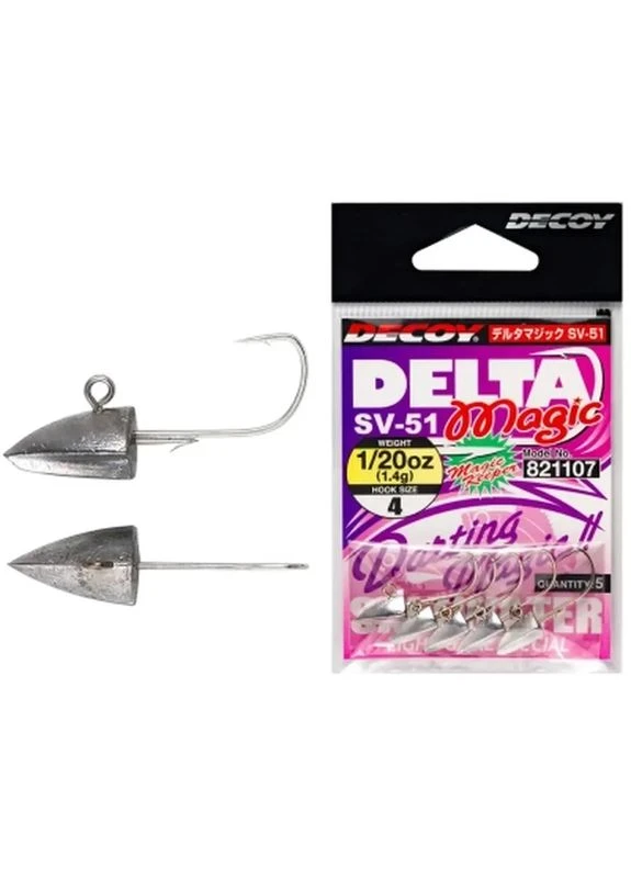 Джиг-голівка SV-51 Delta Magic 6 1.42 g (5шт/уп) (1562.02.67) Decoy (398760076)