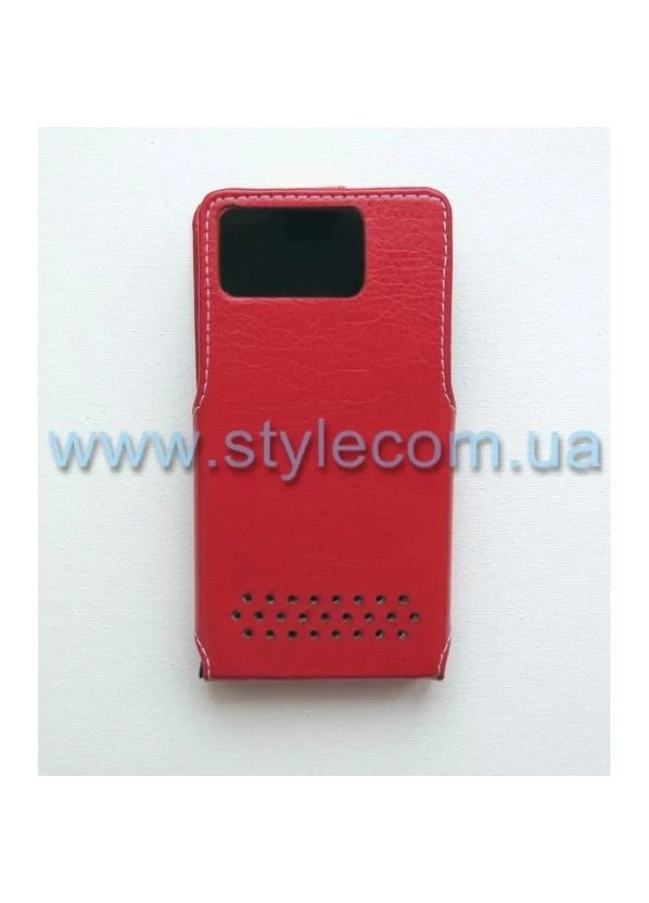 Чохол фліп Status шкірозамінник 4,5 дюйма червоний No Brand (393444057)