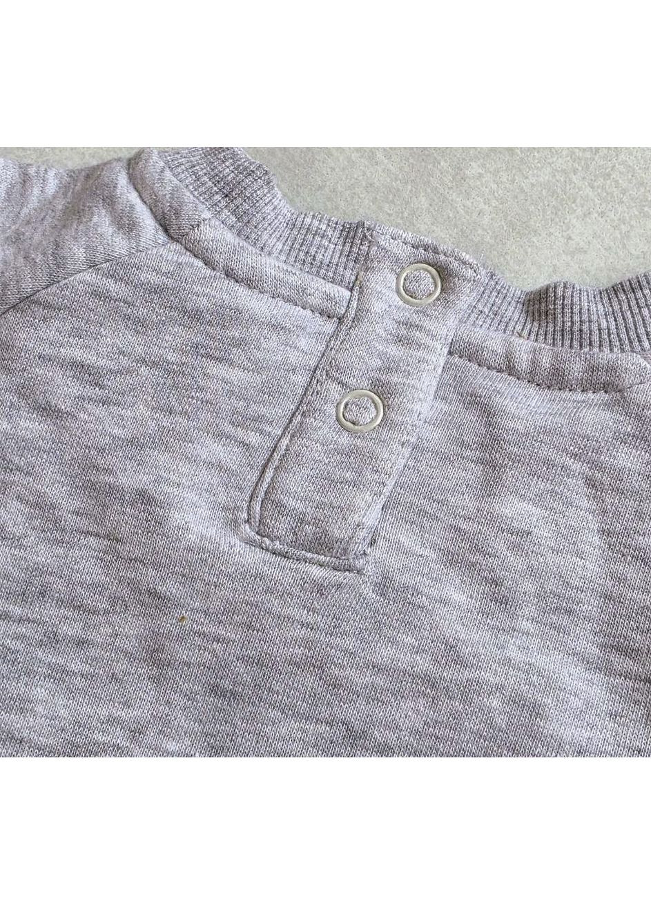 Серый свитшот детский теплый тедди для мальчика Lupilu персонажи (350199746)