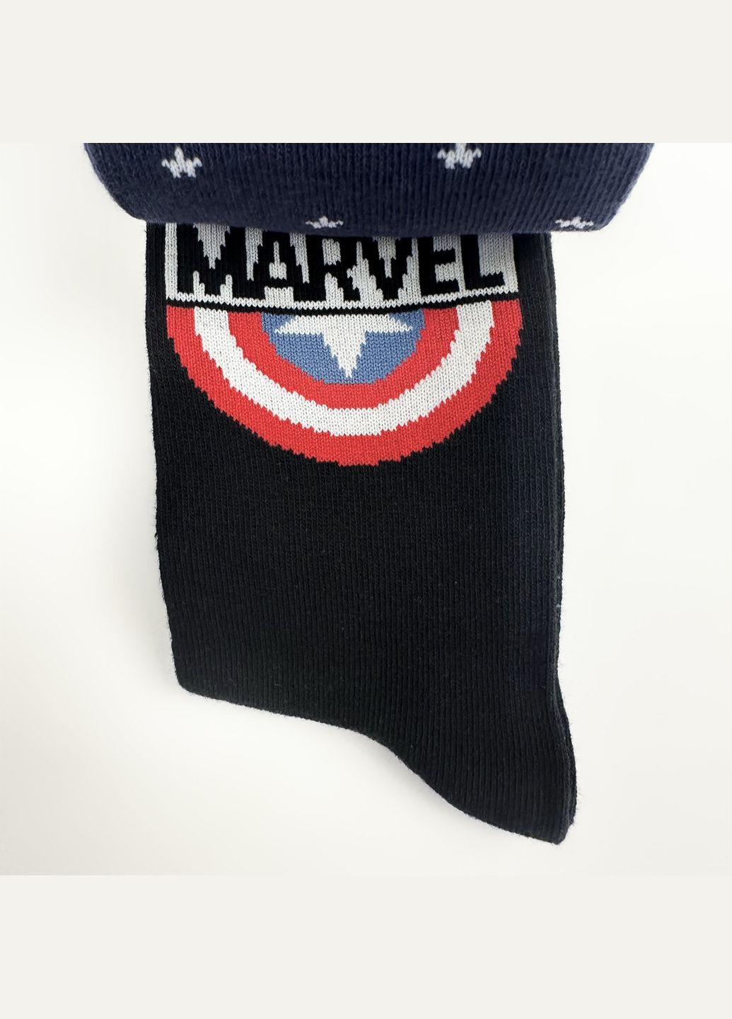 Шкарпетки чоловічі Сірі з малюнком 318- Marvel (292714023)