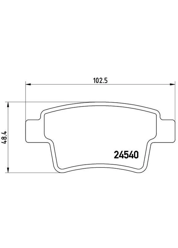 Тормозные колодки дисковые P61 085 Brembo (390293316)