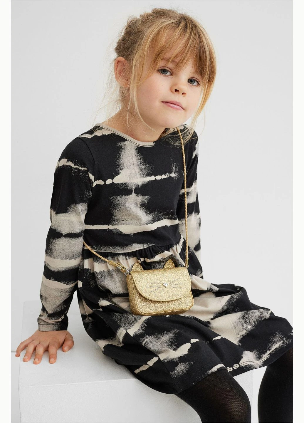 Чорна сукня демісезон,чорний-сірий, H&M (282934551)