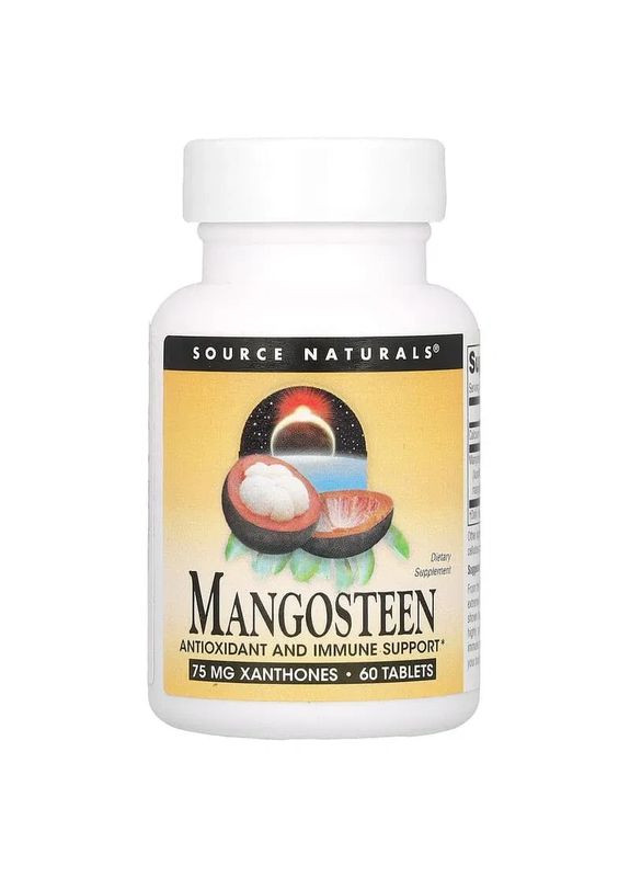 Мангостин Mangosteen 187.5 мг 60 таблеток Source Naturals (361114753)
