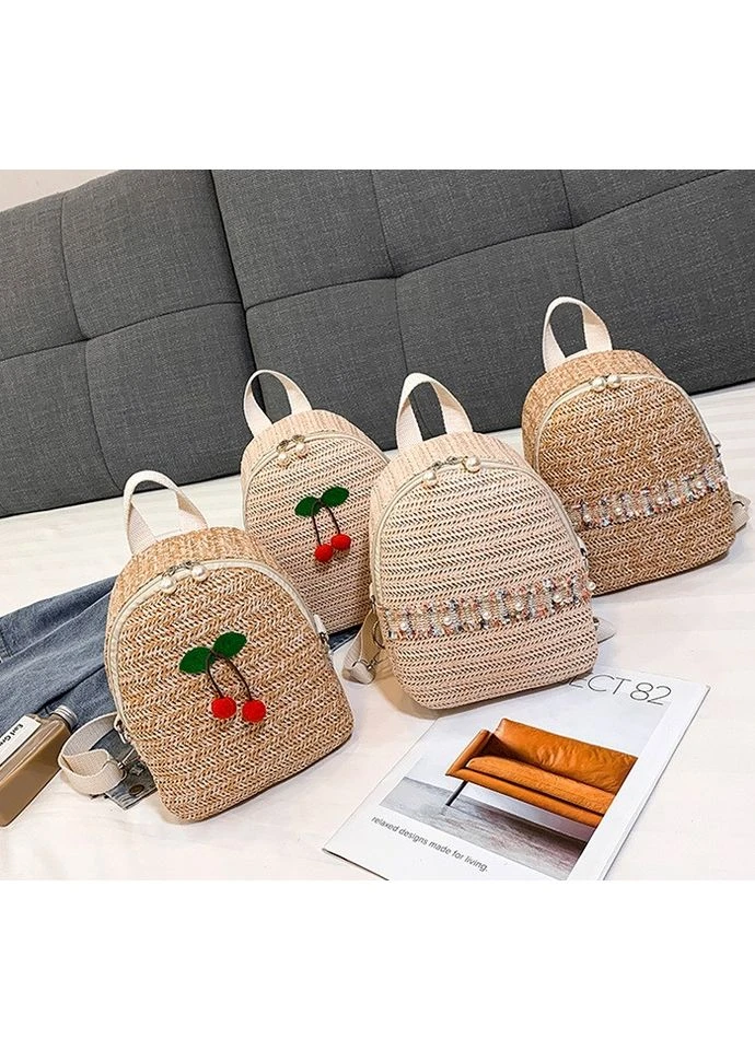 Женский соломенный мини рюкзак No Brand (393676474)