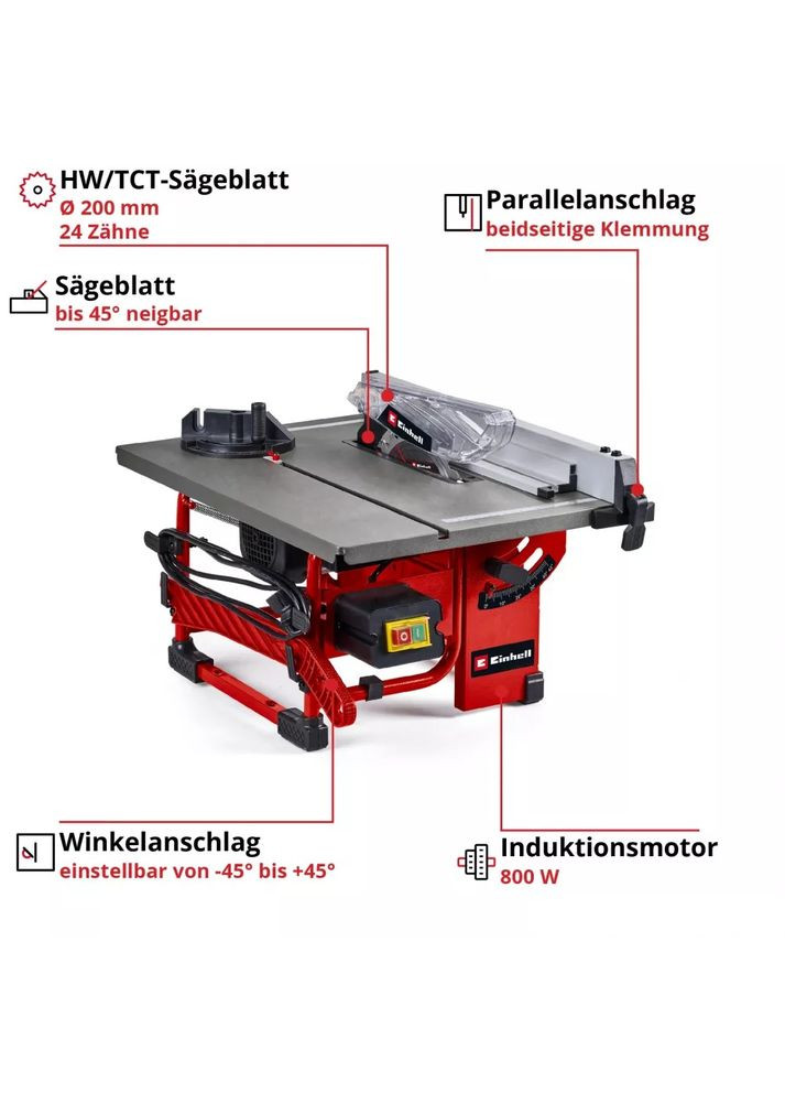 Настольная циркулярная пилка TC-TS 8 I (4340412) Einhell (361306113)