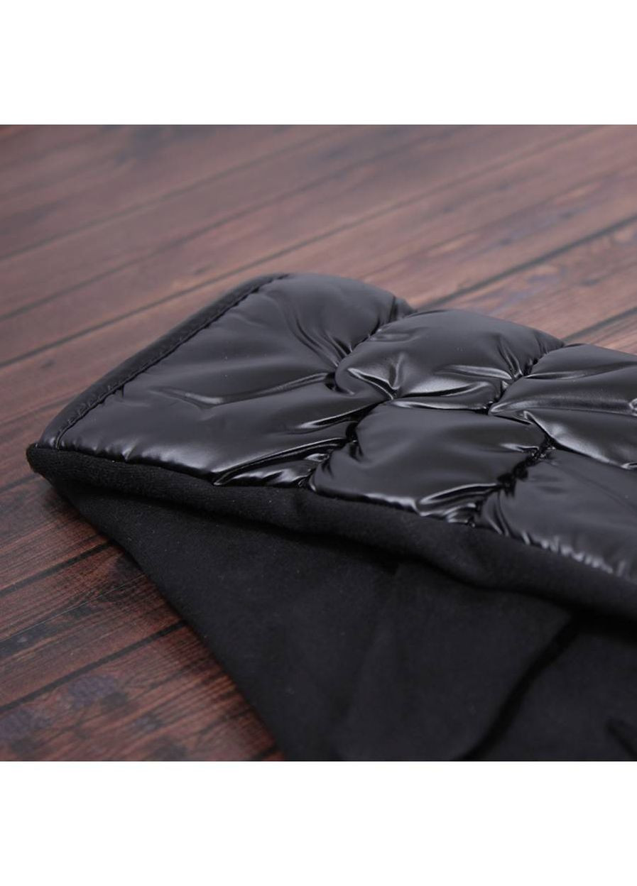 Перчатки женские текстильные D24097-1T черные демисезонные сенсорные De Esse (306709373)