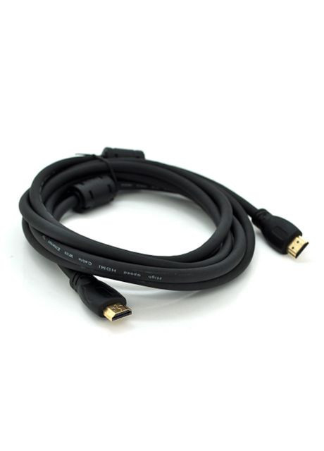 Кабель PLHD347 HDMI-HDMI 19+1, Ultra HD 4Kx2K, 2160P, 2.0m, v2,0, OD-6.0mm, с фильтром, круглый Black, коннектор Gold, Пакет Ritar (268218392)
