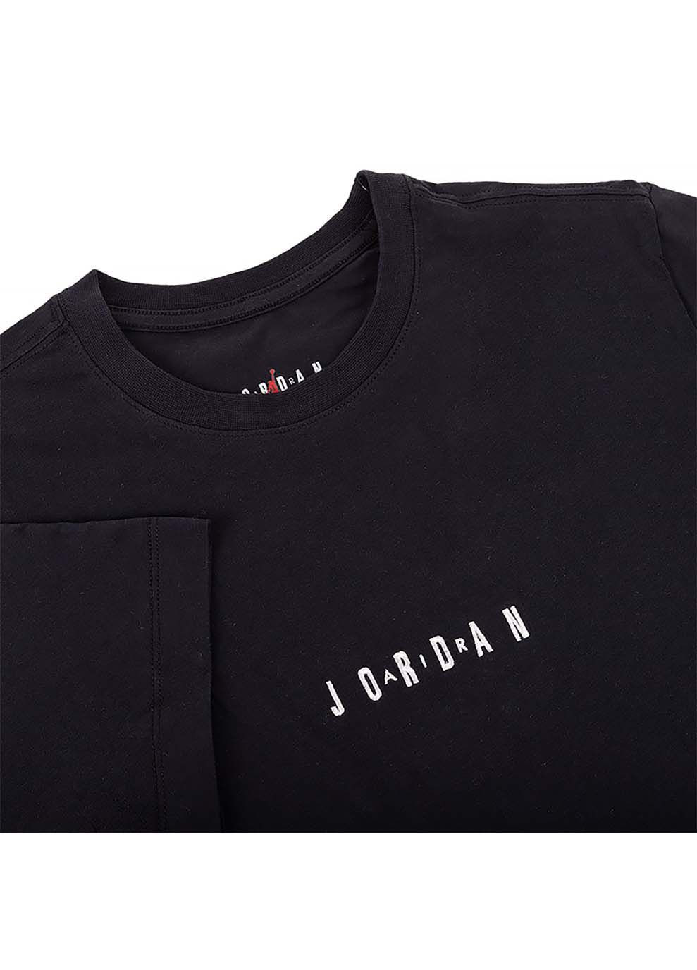 Черная мужская футболка jordanemb air crew черный Jordan