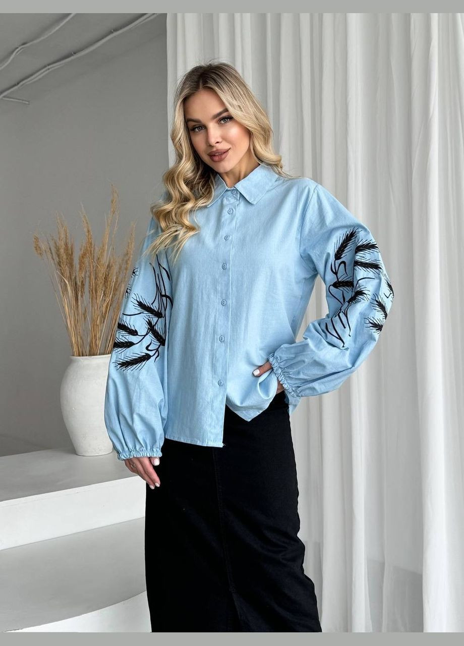 Голубой рубашка ESQ