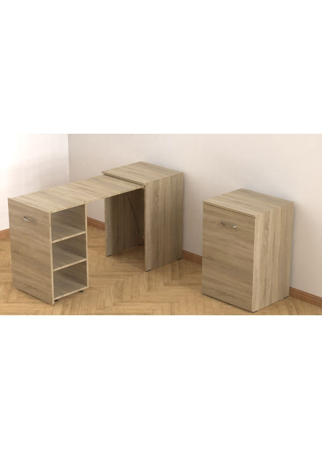 Стіл-тумба трансформер Смарт 1/2 750x1450x600 ДСП 16 мм (FRD-105077) Ferrum-decor (361944374)